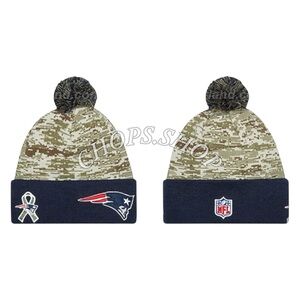 New Era NFL New England Patriots Salute to Service Mens Winter Knit Beanie Hat